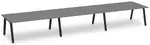 6 Person Workstation with Metal Legs
