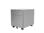 Silver Mobile Pedestal Drawers - Standard Design