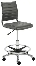 Ribbed Adjustable Drafting Stool