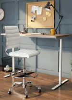 Ribbed Adjustable Drafting Stool