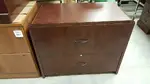 Two Drawer Mahogany Lateral File Cabinet