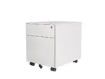 White Mobile Pedestal Drawers - Standard Design