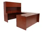 U Shaped Desk with Hutch
