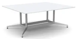 Rectangular Conference Table with Steel Base