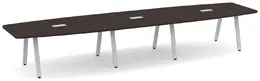 Modern Boat Shaped Conference Table - PL Laminate