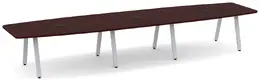 Modern Boat Shaped Conference Table - PL Laminate