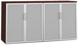 Office Storage Credenza with Glass Doors - PL Laminate