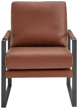 Modern Industrial Lounge Chair - Bettina