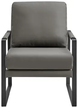 Modern Industrial Lounge Chair - Bettina