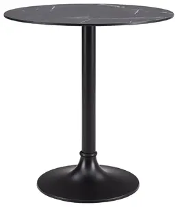 Faux Marble Low Pedestal Table - Jannie