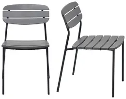 Modern Industrial Patio Chair - Set of 2  - Kalmar