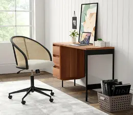 Modern Rattan Office Chair  - Dagmar