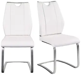Industrial-Style Cantilever Chair - Set of 2 - Lexington