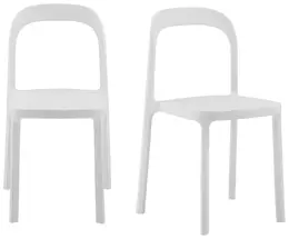 Universal Contoured Stacking Chairs - Set of 2 - Lance