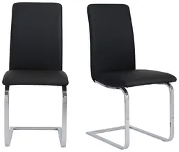 Minimalist Cantilever Side Chair - Set of 2 - Cinzia