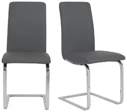 Minimalist Cantilever Side Chair - Set of 2 - Cinzia