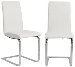Minimalist Cantilever Side Chair - Set of 2 - Cinzia
