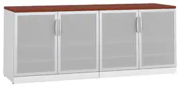 Office Storage Credenza with Glass Doors - PL Laminate