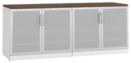 Office Storage Credenza with Glass Doors - PL Laminate