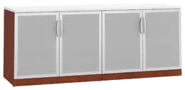 Office Storage Credenza with Glass Doors - PL Laminate