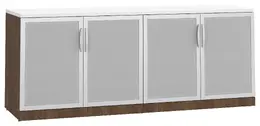 Office Storage Credenza with Glass Doors - PL Laminate