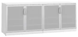 Office Storage Credenza with Glass Doors - PL Laminate