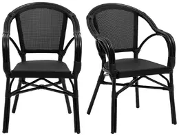 European Outdoor Cafe Chair - Set of 2  - Ivan