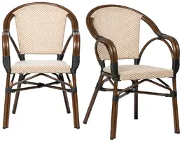 European Outdoor Cafe Chair - Set of 2  - Ivan