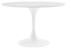 Mid-Century Pedestal Large Round Table  - Astrid