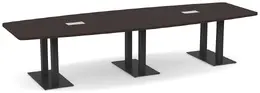 Modern Boat Shaped Conference Table - PL Laminate