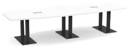 Modern Boat Shaped Conference Table - PL Laminate