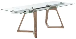 Contemporary Glass Extension Table - Donar