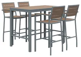 Bar Height Patio Table with Chairs - Eveleen