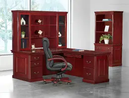 Executive Desk Set with Storage and Chair - Townsend