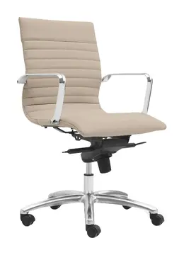 Leather Mid-Back Conference Room Chair - Zetti