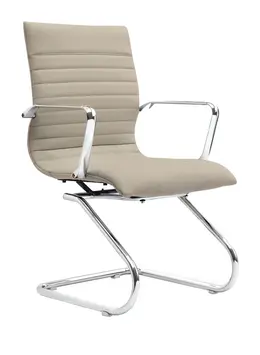 Leather Guest Chair with Arms - Zetti