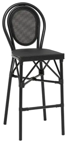 Contemporary Faux-Wood Bar Stool - Erlend