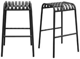 Modern Metal Stool - Set of 2 - Enid