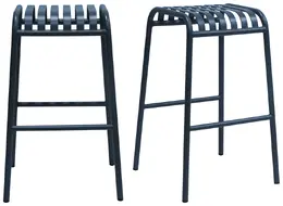 Modern Metal Stool - Set of 2 - Enid