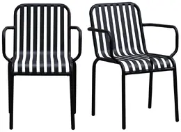Outdoor Stacking Chair - Set of 2 - Enid