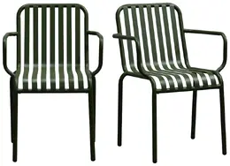 Modern Metal Armchair - Set of 2 - Enid