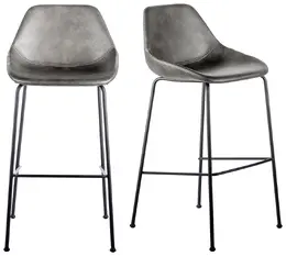 Mid-Century Contour Bar Stool - Set of 2 - Corinna