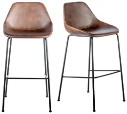 Mid-Century Contour Bar Stool - Set of 2 - Corinna