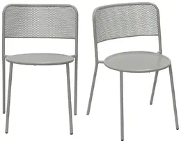 Modern Outdoor Side Chair - Set of 2 - Nansen