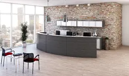 Curved Reception Desk - Potenza Curved