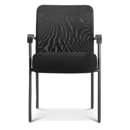 Mesh Back Guest Chair with Arms - Zuri