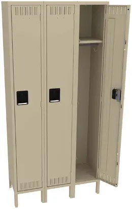Tall Triple Lockers with Legs - Standard