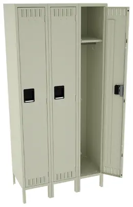 Tall Triple Lockers with Legs - Standard