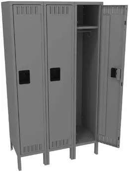 Wide Triple Lockers with Legs - Standard