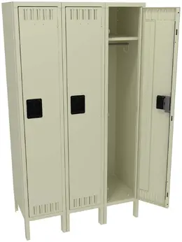 Wide Triple Lockers with Legs - Standard